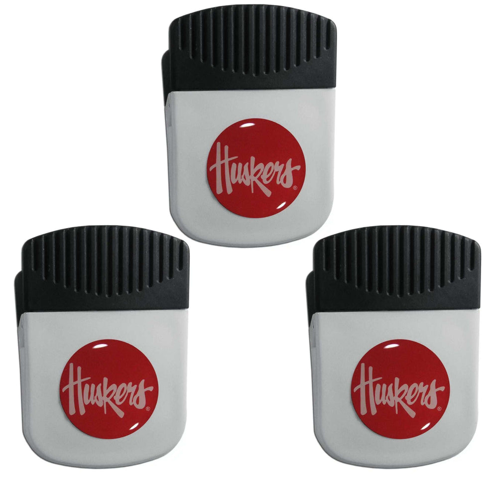 Nebraska Cornhuskers Chip Clip Magnet with Bottle Opener, 3pk - Nebraska Cornhuskers - Flyclothing LLC