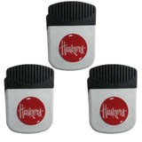 Nebraska Cornhuskers Chip Clip Magnet with Bottle Opener, 3pk - Nebraska Cornhuskers - Flyclothing LLC