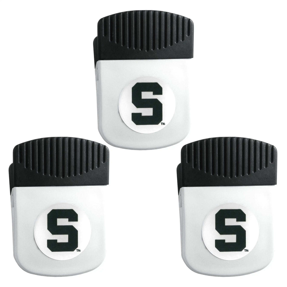 Michigan St. Spartans Chip Clip Magnet with Bottle Opener, 3pk - Michigan St. Spartans - Flyclothing LLC