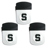 Michigan St. Spartans Chip Clip Magnet with Bottle Opener, 3pk - Michigan St. Spartans - Flyclothing LLC