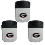 Georgia Bulldogs Chip Clip Magnet with Bottle Opener, 3pk - Georgia Bulldogs - Flyclothing LLC