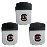 S. Carolina Gamecocks Chip Clip Magnet with Bottle Opener, 3pk - S. Carolina Gamecocks - Flyclothing LLC