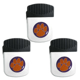 Clemson Tigers Chip Clip Magnet with Bottle Opener, 3pk - Clemson Tigers - Flyclothing LLC
