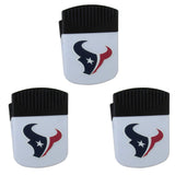 Houston Texans Chip Clip Magnets, 3pk - Houston Texans - Flyclothing LLC