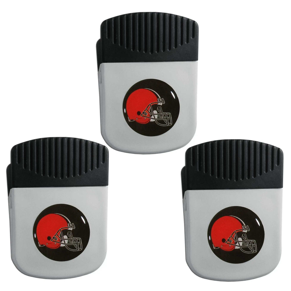 Cleveland Browns Chip Clip Magnet with Bottle Opener, 3pk - Cleveland Browns - Flyclothing LLC