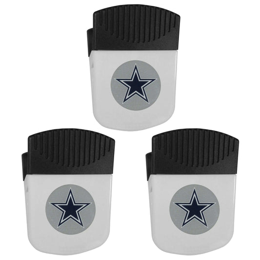 Dallas Cowboys Chip Clip Magnet with Bottle Opener, 3pk - Dallas Cowboys - Flyclothing LLC