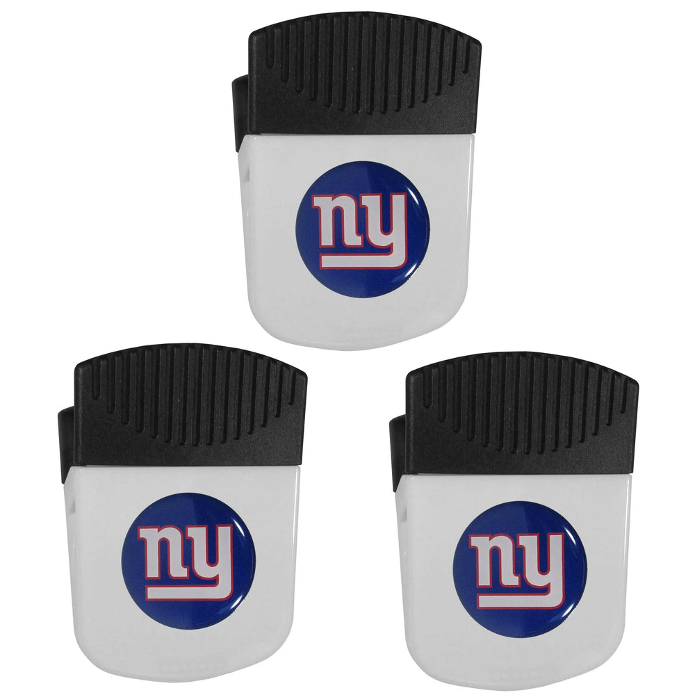 New York Giants Chip Clip Magnet with Bottle Opener, 3pk - New York Giants - Flyclothing LLC