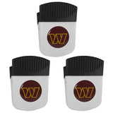 Washington Commanders Chip Clip Magnet with Bottle Opener, 3pk - Washington Commanders - Flyclothing LLC