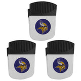 Minnesota Vikings Chip Clip Magnet with Bottle Opener, 3pk - Minnesota Vikings - Flyclothing LLC