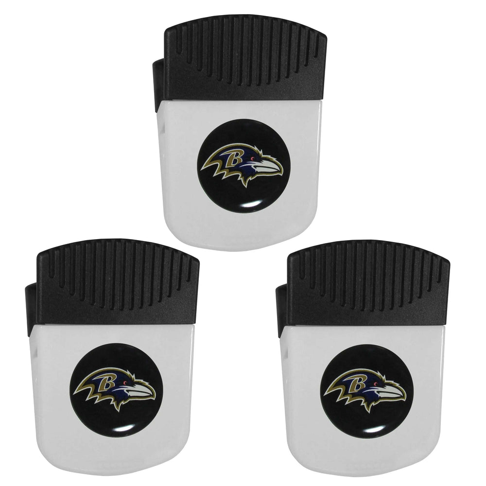 Baltimore Ravens Chip Clip Magnet with Bottle Opener, 3pk - Baltimore Ravens - Flyclothing LLC