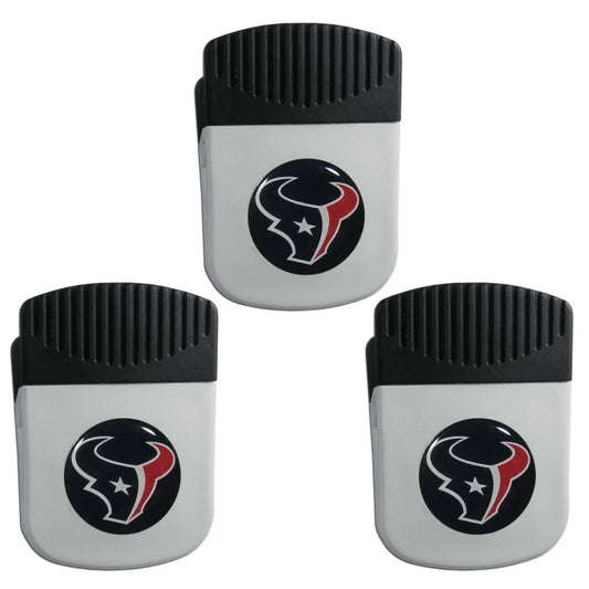 Houston Texans Chip Clip Magnet with Bottle Opener, 3pk - Houston Texans - Flyclothing LLC