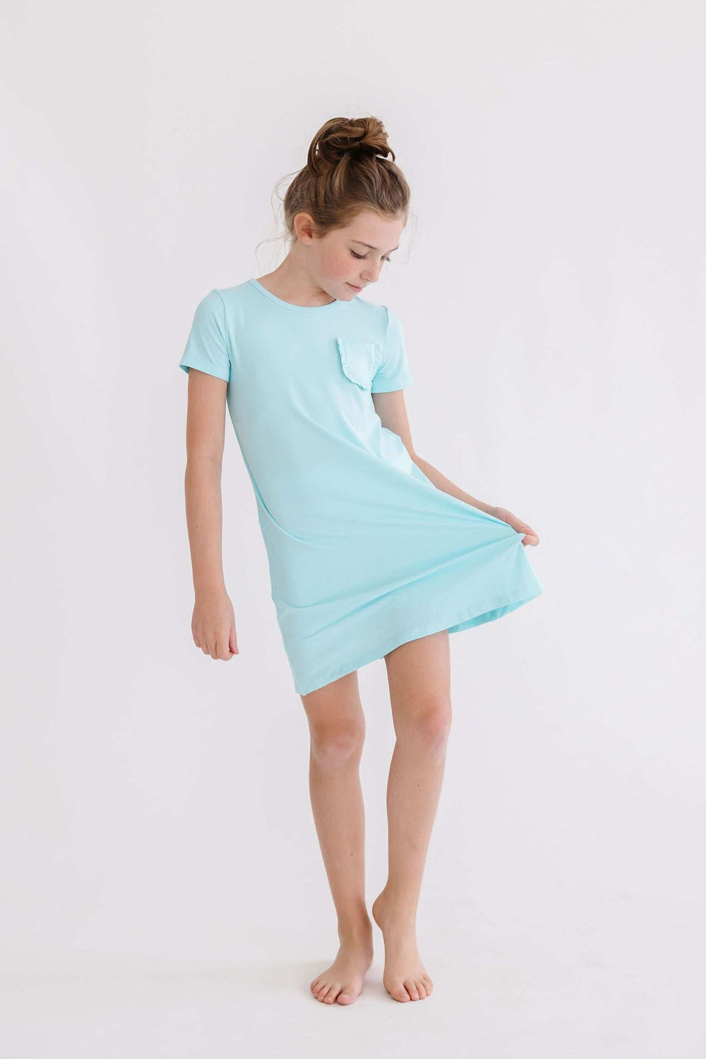Aqua T-Shirt Dress - Mila & Rose ® - Flyclothing LLC