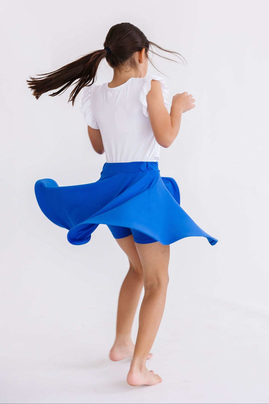 Royal Blue Twirl Skort - Mila & Rose ® - Flyclothing LLC