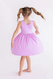 Bright Lilac Tank Pocket Twirl Dress - Mila & Rose ® - Flyclothing LLC