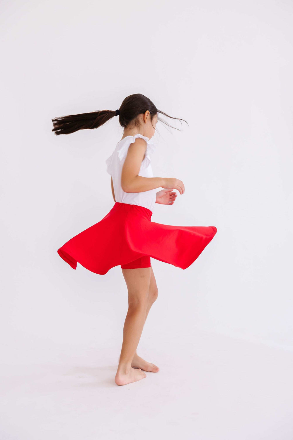 Red Twirl Skort - Mila & Rose ® - Flyclothing LLC