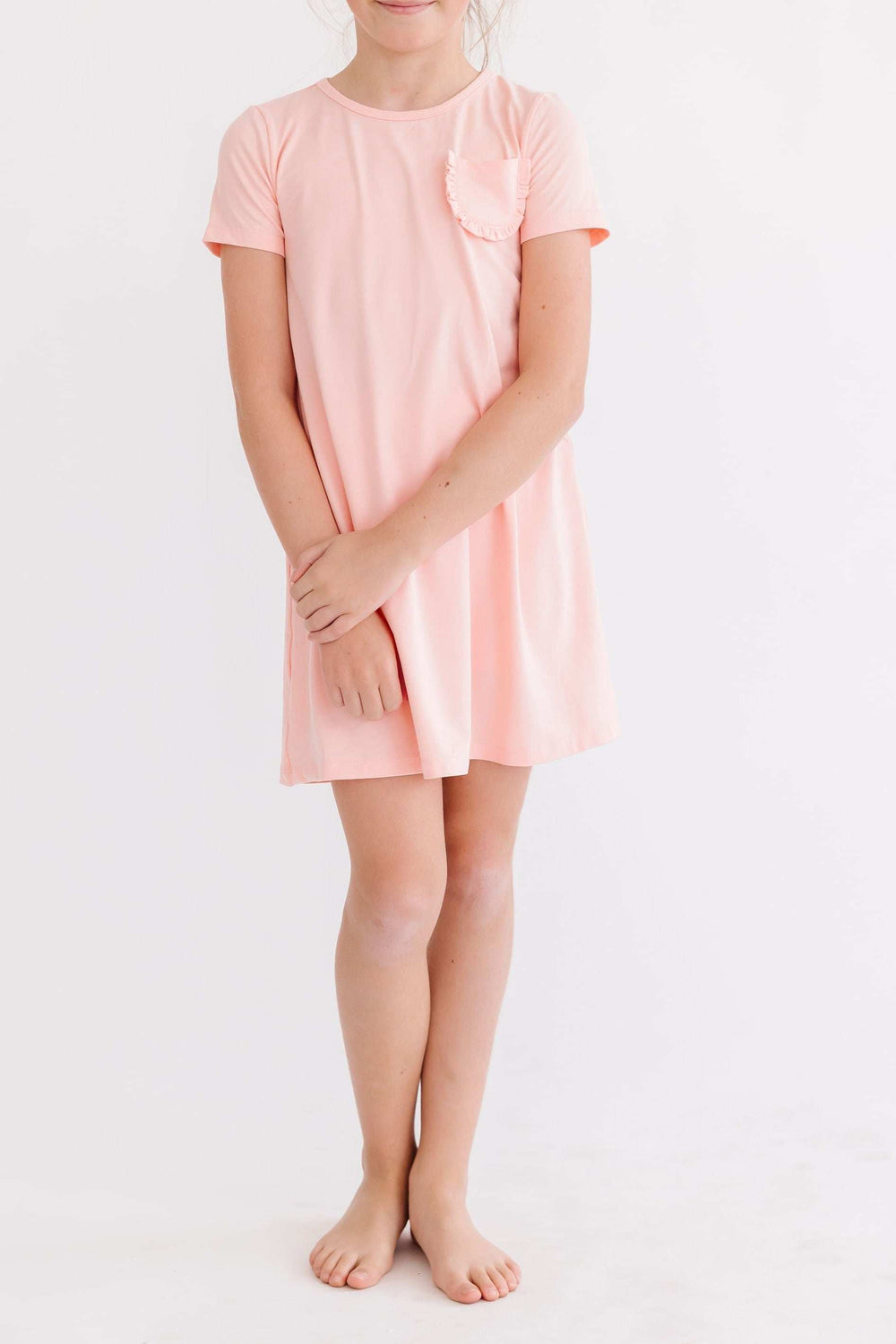 Peach T-Shirt Dress - Mila & Rose ® - Flyclothing LLC