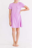 Bright Lilac T-Shirt Dress - Mila & Rose ® - Flyclothing LLC