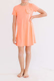 Neon Coral T-Shirt Dress - Mila & Rose ® - Flyclothing LLC