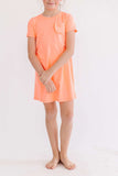 Neon Coral T-Shirt Dress - Mila & Rose ® - Flyclothing LLC