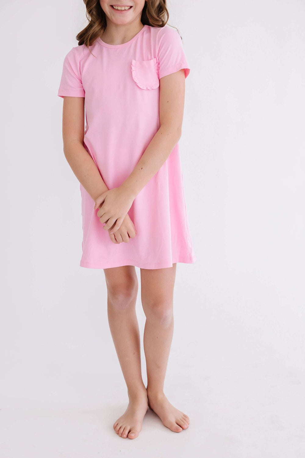 Bubblegum Pink T-Shirt Dress - Mila & Rose ® - Flyclothing LLC