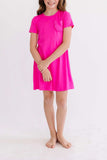 Hot Pink T-Shirt Dress - Mila & Rose ® - Flyclothing LLC