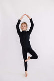 Balanced Black Full-Zip Ruffle Active Jacket - Mila & Rose ® - Flyclothing LLC