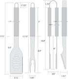 Wisconsin Badgers 3 pc Black Tailgater BBQ Set - Siskiyou Buckle - Flyclothing LLC