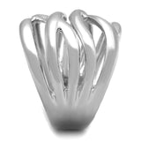 3W1067 - Rhodium Brass Ring with No Stone - Alamode - Flyclothing LLC