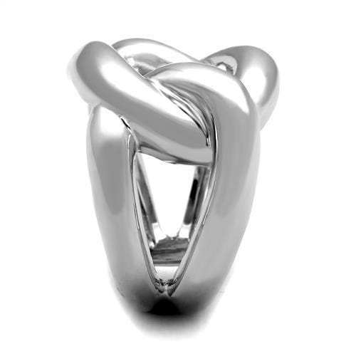 3W1074 - Rhodium Brass Ring with No Stone - Alamode - Flyclothing LLC