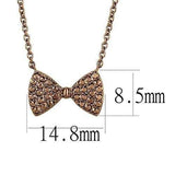 3W1132 - IP Coffee light Brass Chain Pendant with AAA Grade CZ in Light Coffee - Alamode - Flyclothing LLC