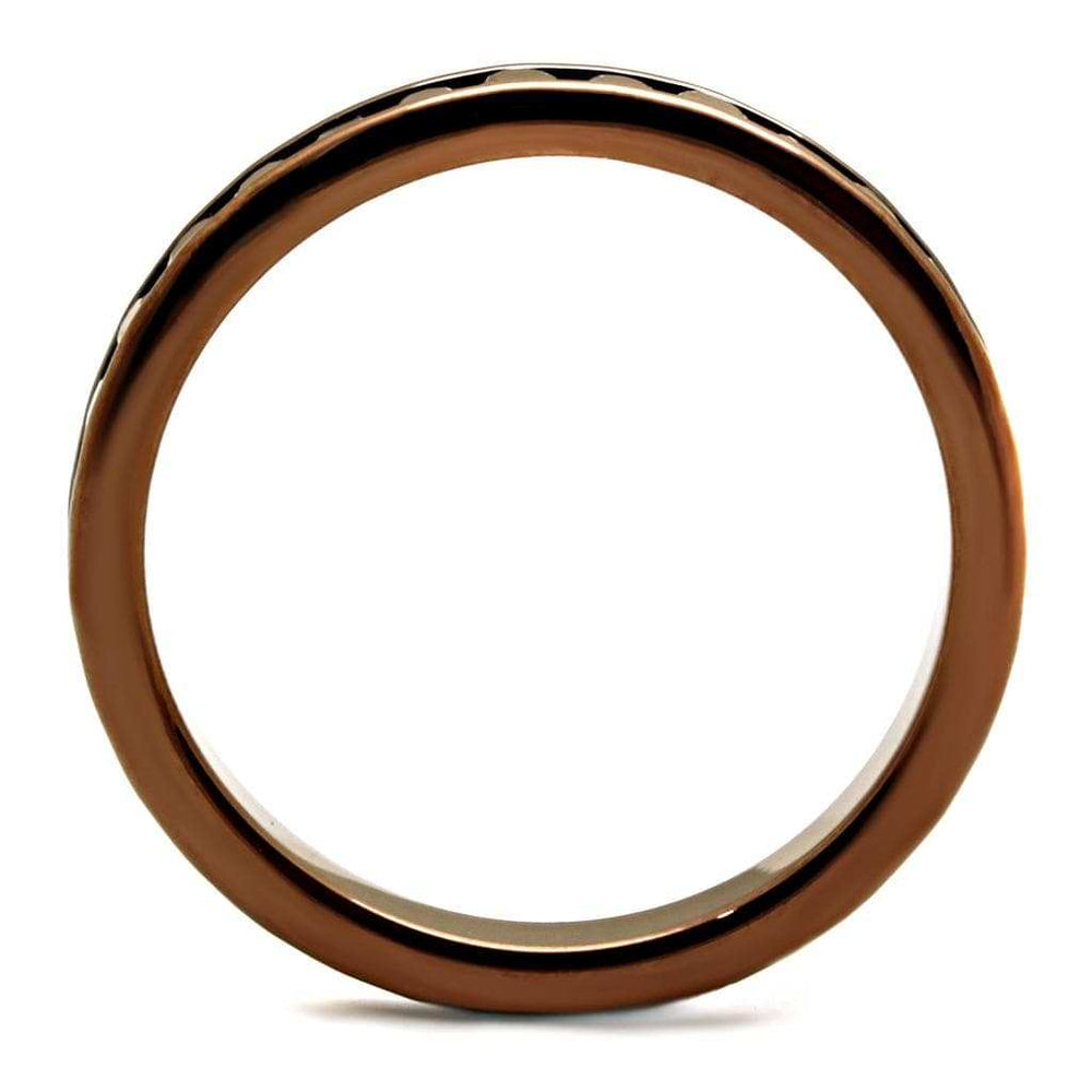 3W1137 - IP Coffee light Brass Ring with AAA Grade CZ in Brown - Alamode - Flyclothing LLC