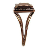 3W1165 - IP Coffee light Brass Ring with AAA Grade CZ in Light Coffee - Alamode - Flyclothing LLC