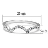 3W1239 - Rhodium Brass Ring with AAA Grade CZ in Clear - Alamode - Flyclothing LLC