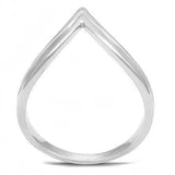 3W1383 - Rhodium 925 Sterling Silver Ring with No Stone - Alamode - Flyclothing LLC