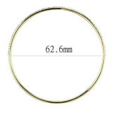 3W1406 - Gold Brass Bangle with Top Grade Crystal in Clear - Alamode - Flyclothing LLC