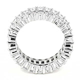 3W1531 - Rhodium Brass Ring with AAA Grade CZ in Clear - Alamode - Flyclothing LLC