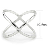 3W1584 - Rhodium Brass Ring with AAA Grade CZ in Clear - Alamode - Flyclothing LLC
