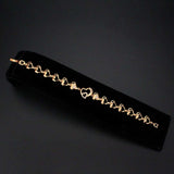 3W1633 - Flash Rose Gold Brass Bracelet with AAA Grade CZ in Clear - Alamode - Flyclothing LLC