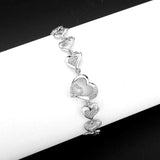 3W1634 - Rhodium Brass Bracelet with AAA Grade CZ in Clear - Alamode - Flyclothing LLC