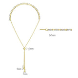 3W1653 - Gold Brass Bracelet with AAA Grade CZ in Clear - Alamode - Flyclothing LLC