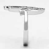 3W486 - Rhodium Brass Ring with No Stone - Alamode - Flyclothing LLC