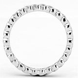 3W489 - Rhodium Brass Ring with AAA Grade CZ in Clear - Alamode - Flyclothing LLC