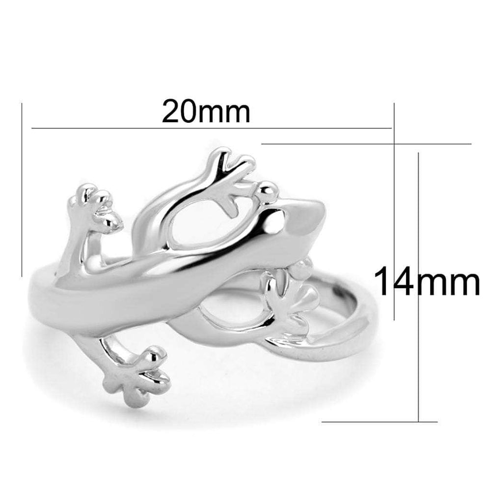 3W858 - Rhodium Brass Ring with No Stone - Alamode - Flyclothing LLC