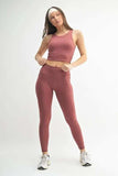 MONO B Venice Cloud Light Sculpt High-Waisted Leggings - Trendsi - Flyclothing LLC
