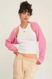 HYFVE Ribbed Knit Bolero Cardigan - Trendsi - Flyclothing LLC