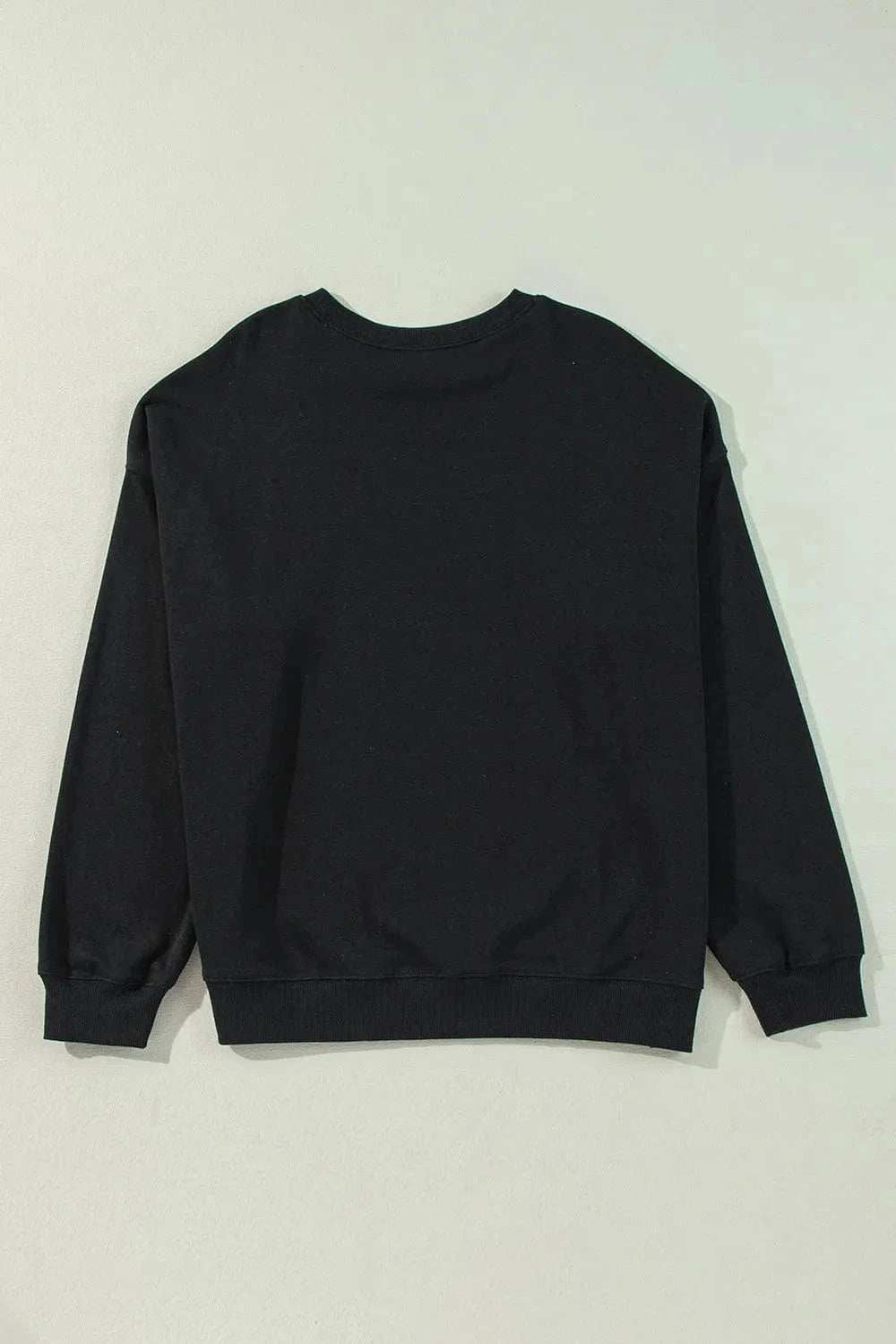 Plus Size Round Neck Long Sleeve Sweatshirt - Trendsi - Flyclothing LLC