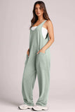 Wide Strap Jumpsuit with Pockets - Trendsi - Flyclothing LLC