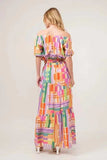 And The Why Asymmetric Geo Printed Tiered Maxi Skirt - Trendsi - Flyclothing LLC