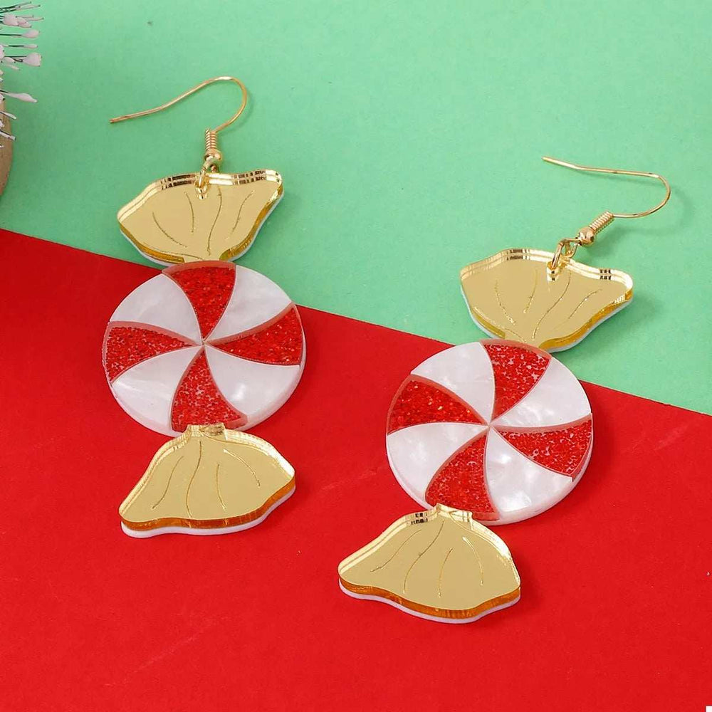 Christmas Candy Drop Earrings - Trendsi - Flyclothing LLC