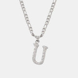 Titanium Steel Letter Pendant Necklace - Trendsi - Flyclothing LLC